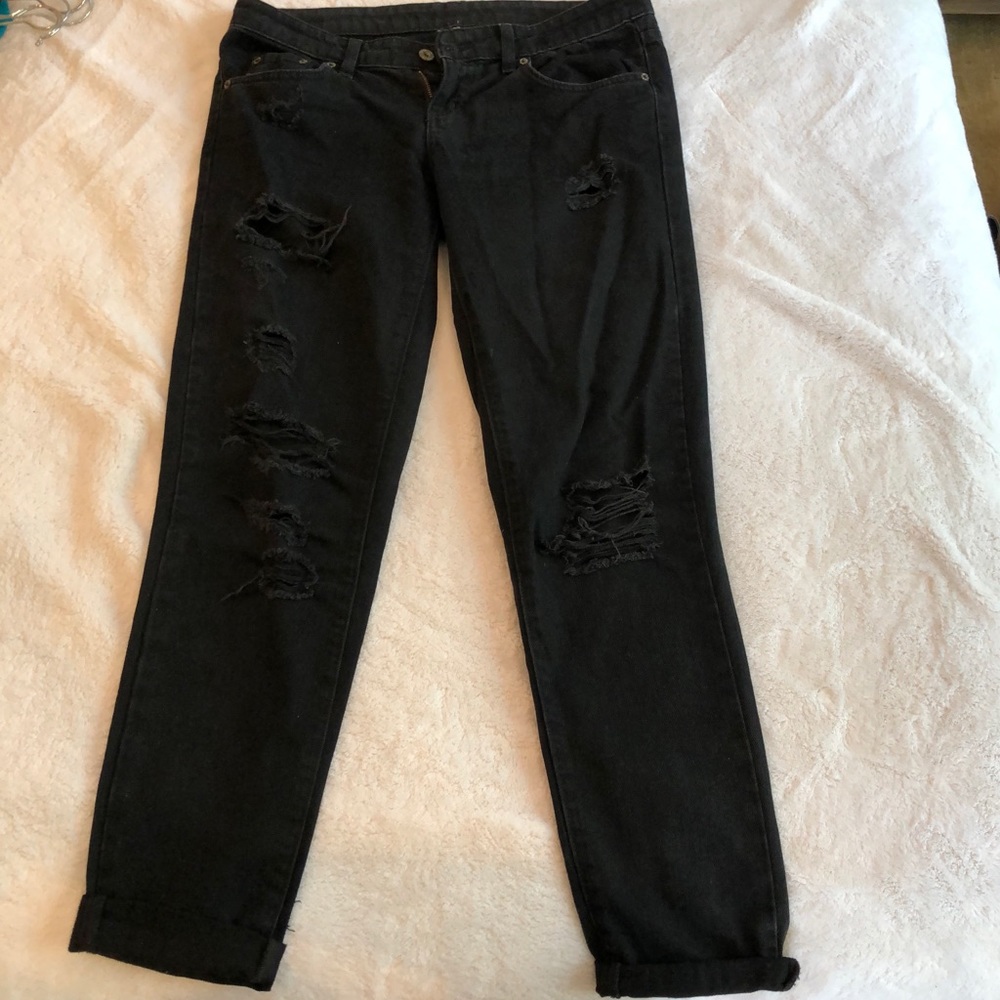 LF by carmar ripped black jeans